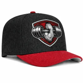 athletic symbol hat iron strength emblem black 1.webp