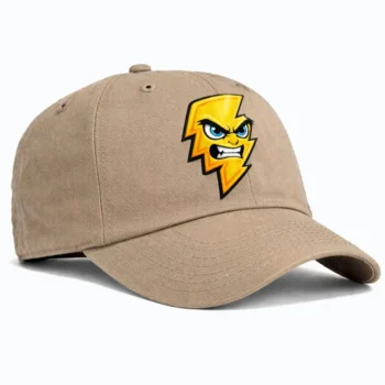 motion and energy hat lightning mascot emblem beige 1.webp