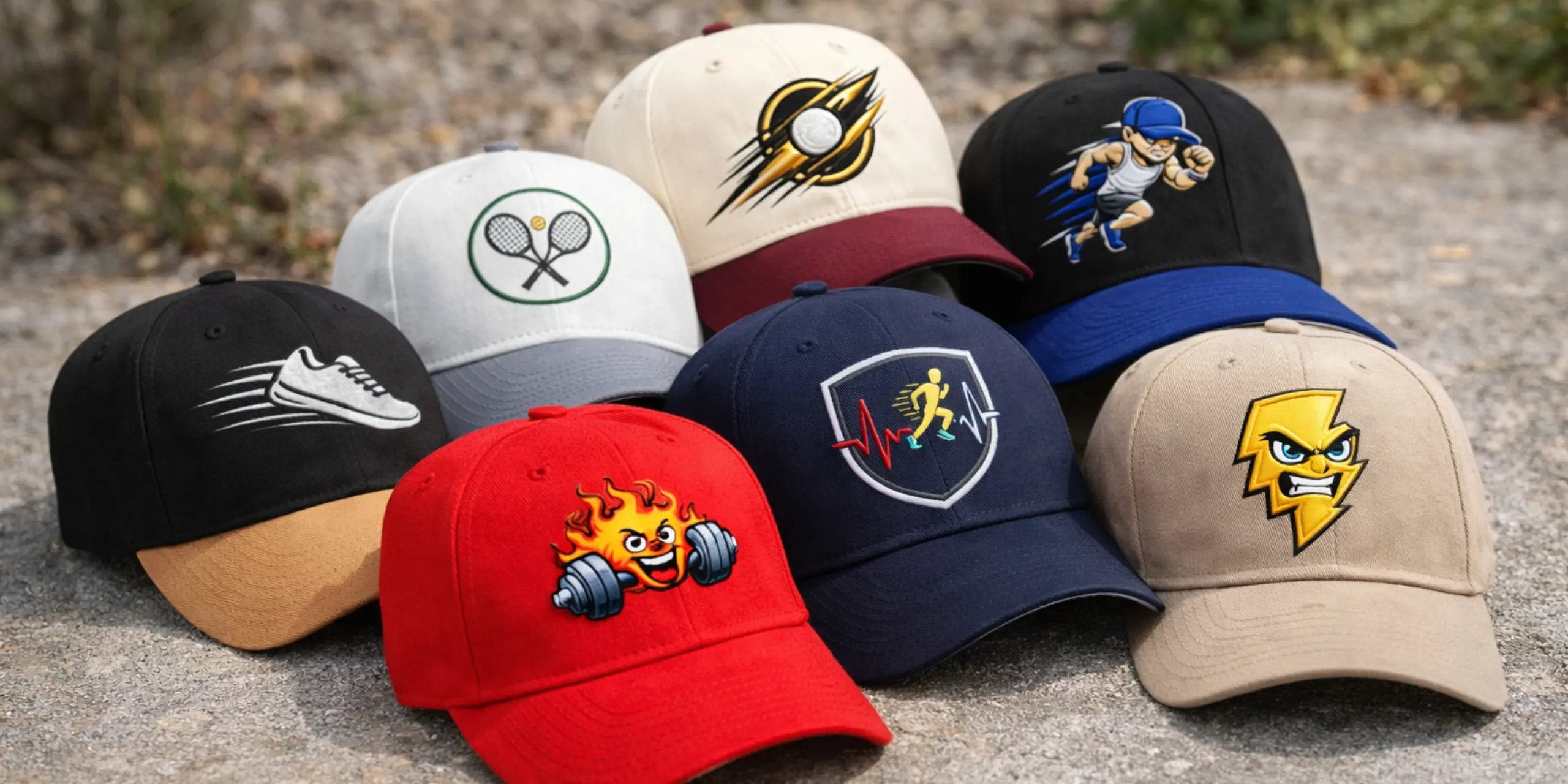 sports hats collection lifestyle cluster